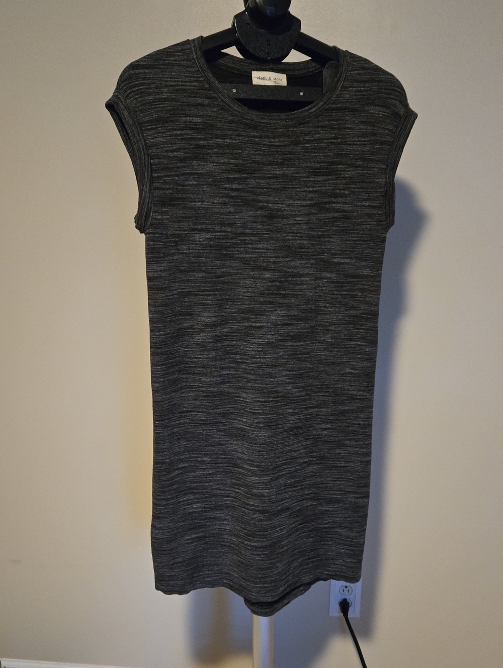 cloth & stone Charcoal Heather Sleeveless Knit Dress
